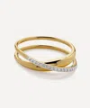 Monica Vinader 18ct Gold-plated Vermeil Silver Diamond Nura Wrap Ring