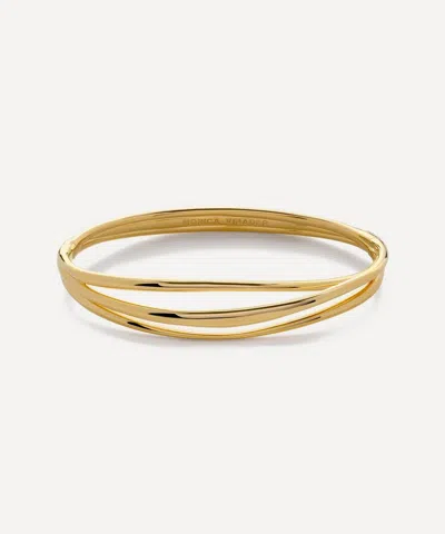 Monica Vinader 18ct Gold-plated Vermeil Silver Nura Wrap Bangle Bracelet