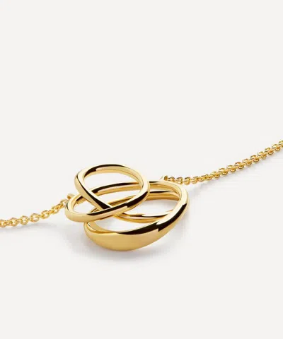 Monica Vinader 18ct Gold-plated Vermeil Silver Nura Wrap Pendant Necklace