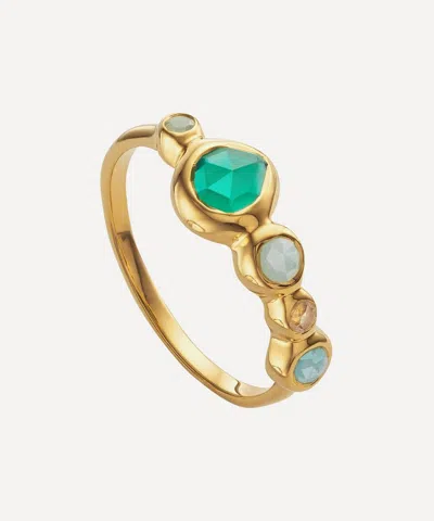 Monica Vinader 18ct Gold Plated Vermeil Silver Siren Tonal Half Eternity Ring