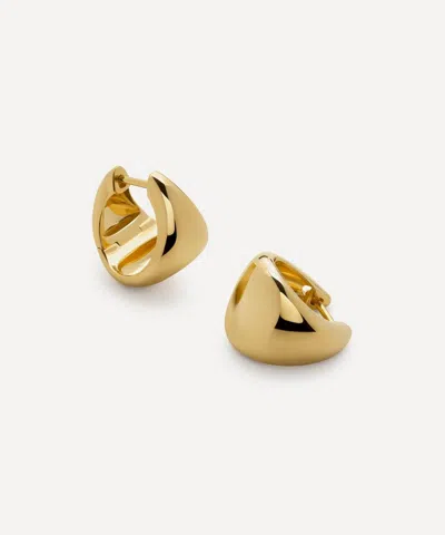 Monica Vinader 18ct Gold-plated Vermeil Silver Tapered Small Hoop Earrings