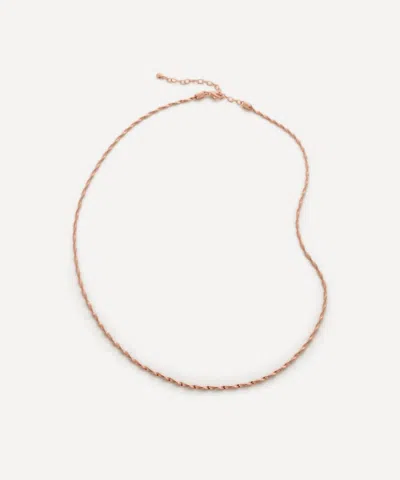 Monica Vinader 18ct Rose Gold-plated Vermeil Silver Disco Chain Necklace