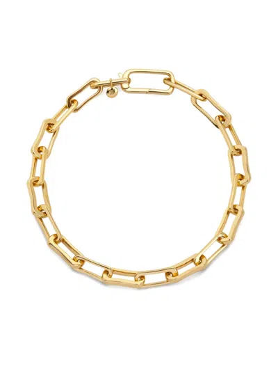 MONICA VINADER 18K GOLD VERMEIL ALTA RECTANGLE-LINK CHAIN BRACELET