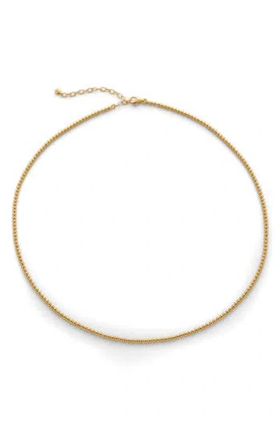 Monica Vinader 18k Gold Vermeil Ball Chain Necklace In Gp
