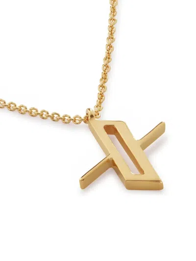 Monica Vinader 18kt Gold Vermeil Alphabet X Necklace