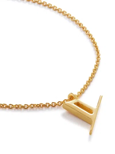 Monica Vinader 18kt Gold Vermeil Alphabet Y Necklace