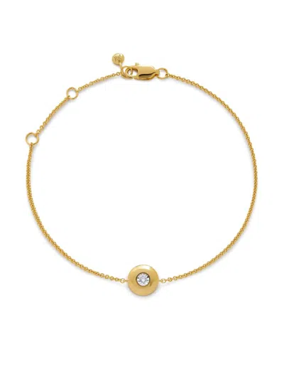 Monica Vinader 18kt Yellow Gold Vermeil April Birthstone Bracelet In 金色