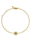 Monica Vinader 18kt Yellow Gold Vermeil December Birthstone Bracelet In Gold