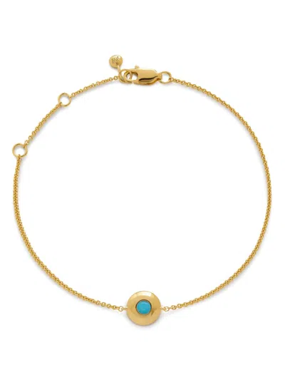 Monica Vinader 18kt Yellow Gold Vermeil December Birthstone Bracelet