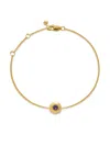 Monica Vinader 18kt Yellow Gold Vermeil February Birthstone Bracelet In Gold