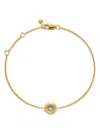 Monica Vinader 18kt Yellow Gold Vermeil March Birthstone Bracelet In Gold