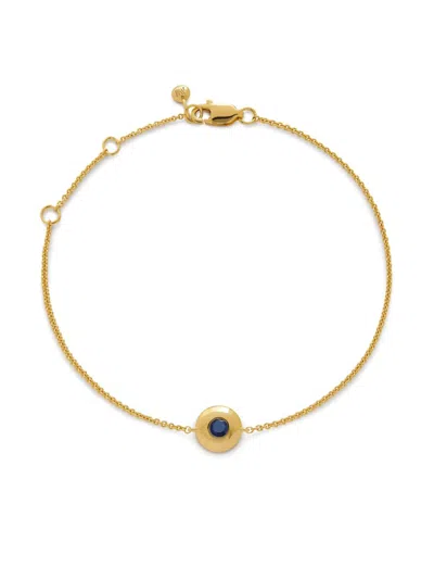 Monica Vinader 18kt Yellow Gold Vermeil September Birthstone Bracelet In 金色
