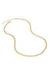 Monica Vinader 22-inch Bombato Chain In Yellow Gold