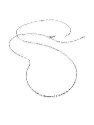 Monica Vinader 32"/81cm Adjuster Rolo Chain In Silver