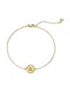 Monica Vinader D-stamp Chain Bracelet In Gold