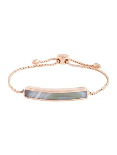 Pre-owned Monica Vinader Agate Baja Bracelet, 9" In Multicolor