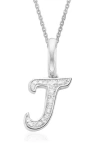 MONICA VINADER ALPHABET DIAMOND PAVÉ PENDANT CHARM