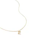 Monica Vinader Alphabet E Polished-finish Necklace In Gold
