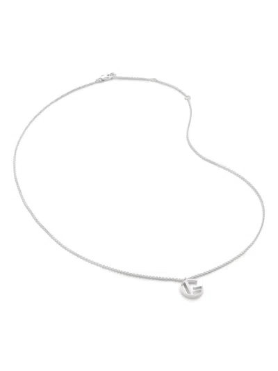 Monica Vinader Alphabet G-pendant Necklace In Silver