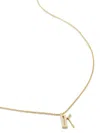Monica Vinader Alphabet K Pendant Necklace In Gold