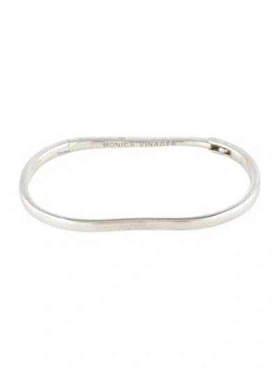 Pre-owned Monica Vinader Alta Capture Charm Bangle, 6.5" In Multi