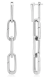 Monica Vinader Sterling Silver Alta Capture Charm Cocktail Drop Earrings
