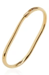 Monica Vinader Alta Capture Hinged Bangle In Gold