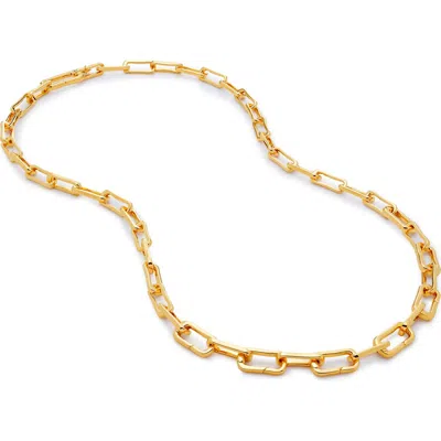 Monica Vinader Alta Capture Necklace In Gold