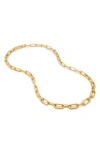 Monica Vinader Alta Capture Necklace In Yellow Gold