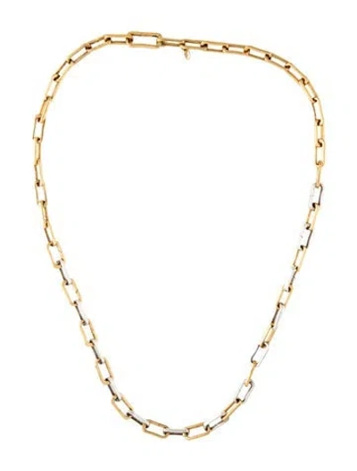 Pre-owned Monica Vinader Alta Charm Necklace, 24.5" In Multicolor