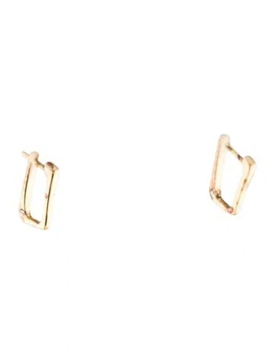Pre-owned Monica Vinader Alta Huggie Earrings In Multi