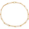 Monica Vinader Alta Long Link Necklace In Gold