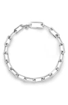 Monica Vinader Alta Slim Chain Bracelet In Silver