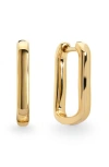 Monica Vinader Alta Slim Huggie Hoop Earrings In Gold