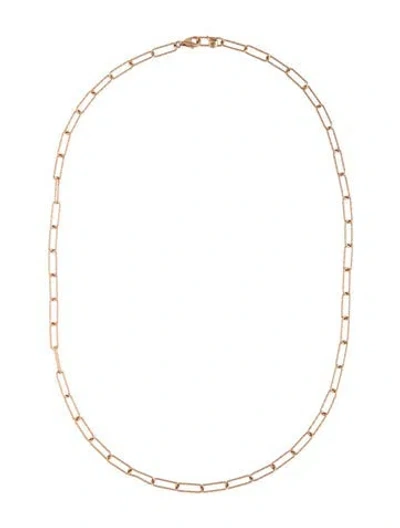 Pre-owned Monica Vinader Alta Textured Chain Necklace, 17.5" In Multicolor