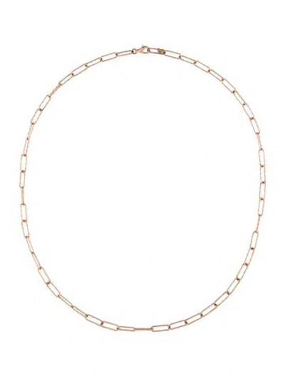 Pre-owned Monica Vinader Alta Textured Chain Necklace, 18" In Multi