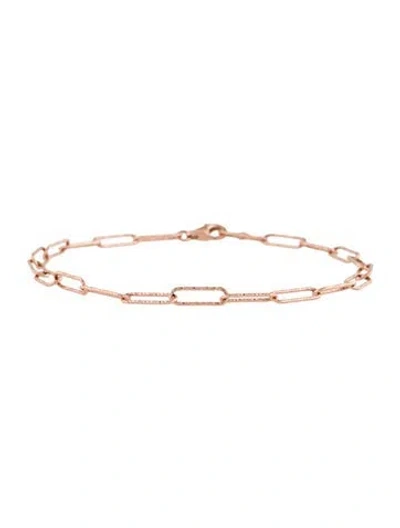 Pre-owned Monica Vinader Alta Textured Mini Chain Bracelet, 7.5" In Multi
