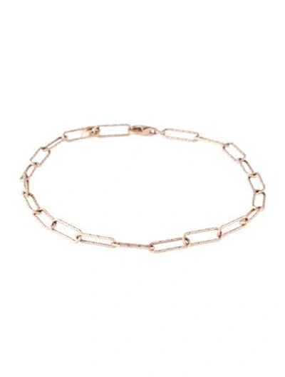 Pre-owned Monica Vinader Alta Textured Mini Chain Bracelet, 7.5" In Multicolor