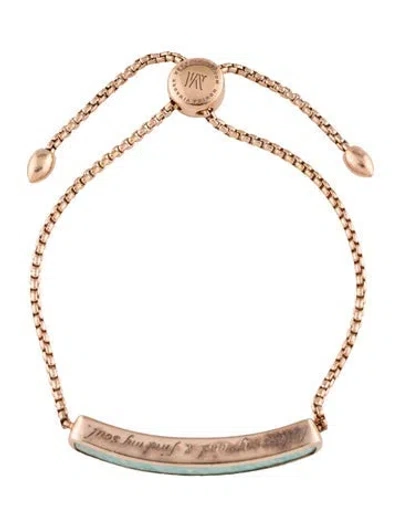 Pre-owned Monica Vinader Amazonite Baja Bracelet In Multicolor