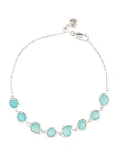 Pre-owned Monica Vinader Amazonite Siren Mini Nugget Cluster Bracelet, 7" In Multi
