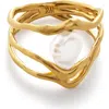 Monica Vinader Amy Powney Keshi Pearl Ring