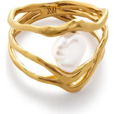 Monica Vinader Amy Powney Keshi Pearl Ring