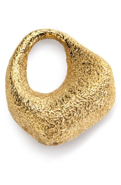 Monica Vinader Antica Texture Pendant In Gold