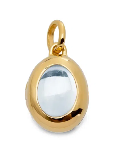 Monica Vinader April Halskette Mit Kristallen In Gold