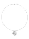 Monica Vinader Womens Aquarius Zodiac Sterling-silver Pendant Necklac In Metallic