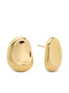 Monica Vinader Gold Aria Bold Stud Earrings In Gold