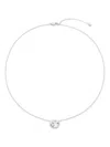 Monica Vinader Womens Silver Aria 18ct Yellow Gold Vermeil Necklac In Metallic