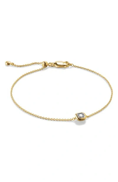 Monica Vinader Asscher Lab Grown Diamond Bracelet In Gold