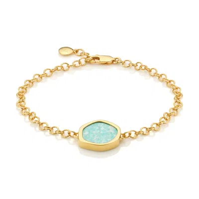 Monica Vinader Atlantis Amazonite Gem Bracelet, Gold Vermeil On Silver