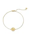 Monica Vinader D-stamp Chain Bracelet In Gold